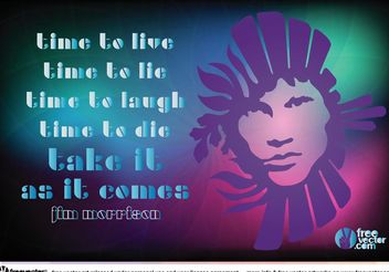 Jim Morrison Vector - Kostenloses vector #156495